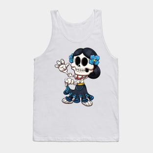 Dancing Mexican Skeleton Tank Top